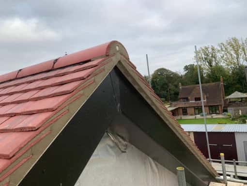 this is a photo of a roof that has been installed in Whitstable. All works carried out by Whitstable Roofers