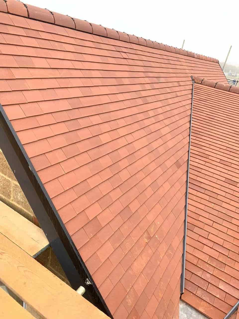 this is a photo of a new build roof installed in Whitstable. All works carried out by Whitstable Roofers