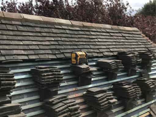 this is a photo of a roof being installed in Whitstable. All works carried out by Whitstable Roofers